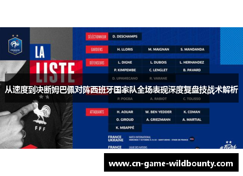 从速度到决断姆巴佩对阵西班牙国家队全场表现深度复盘技战术解析 从速度到决断姆巴佩对阵西班牙国家队全场表现深度复盘技战术解析